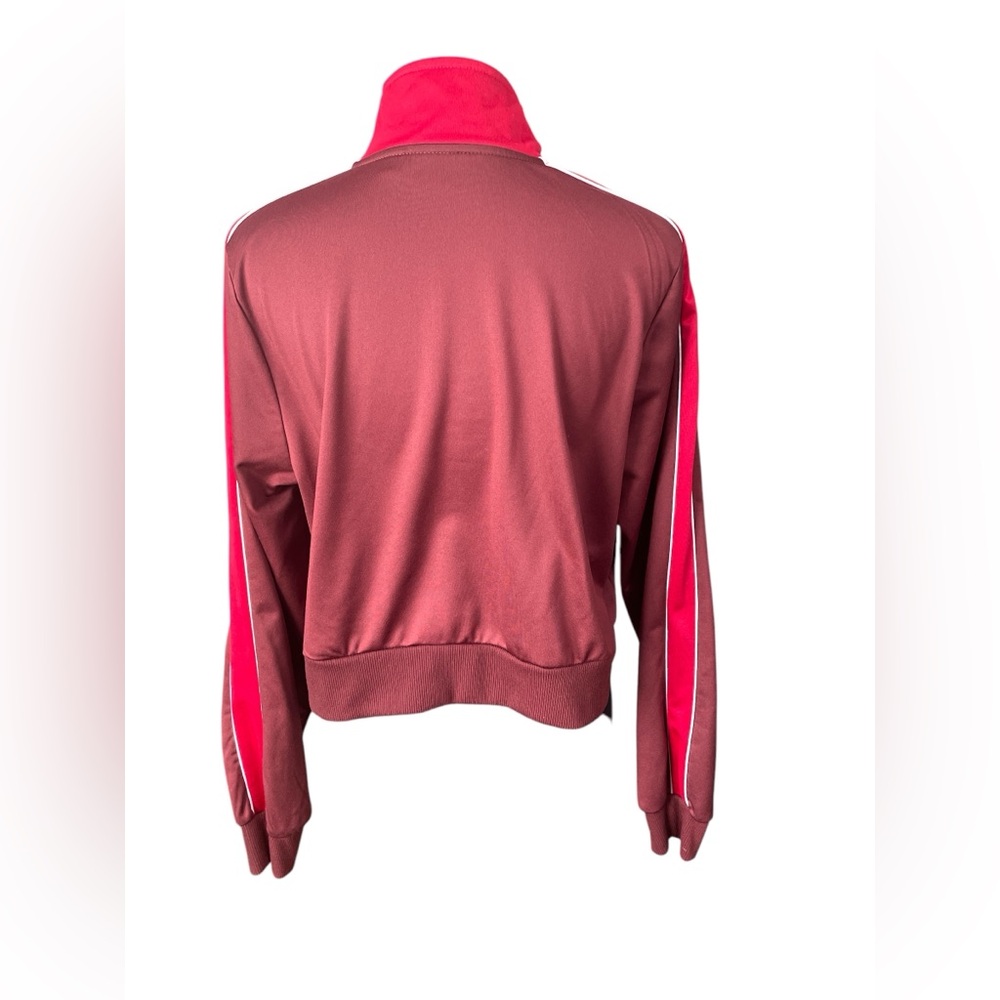 Coca-Cola Cropped Logo Zip Up Track Jacket, Size Large, Retro Look - Picture 3 of 6
